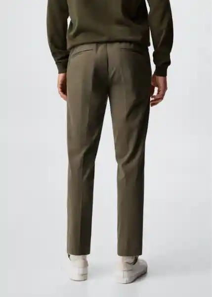 Pantalón Fabre Khaki Talla 46 Hombre Mango