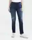 Jean High Rise Mujer Cosmo Azul Clásico Oscuro 5 Chevignon