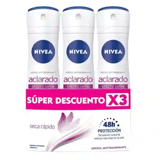 Nivea Pack Desodorante Men Satín Aerosol