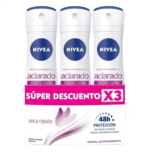 Nivea Pack Desodorante Men Satín Aerosol