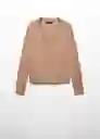 Jersey Luccav Camel Talla M Mujer Mango