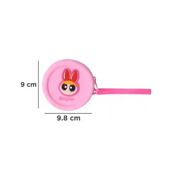 Monedero Redondo Serie Las Chicas Súper Poderosas Rosa Miniso