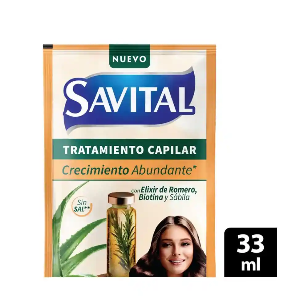 Tratamiento Capilar Savital Elixir de Romero Sachet
