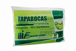 Inverfarma Tapabocas S Con Elástico Bolsa