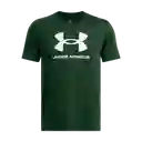 Under Armour Camiseta Sportstyle Logo Update Hombre Verde LG