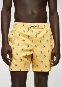 Short Bañador Caballo Amarillo Talla XL Hombre Mango