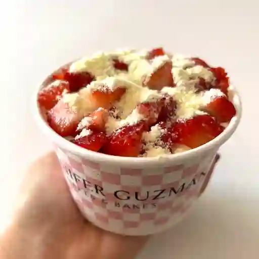 Pave fresas con crema!