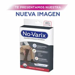 No-Varix Calcetín Fibras Especiales 15-20 mm/hg Black L