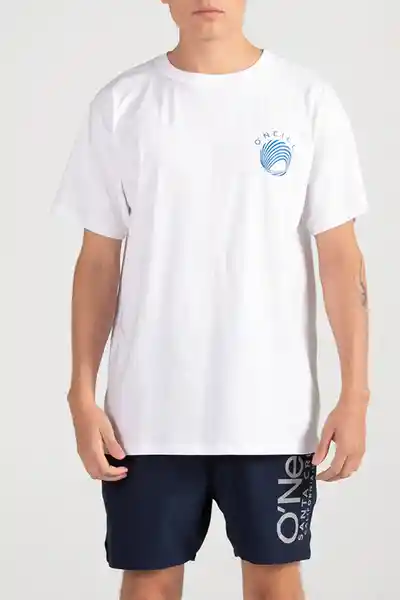 ONeill Camiseta Classic Spinner Masculina Blanco Talla M