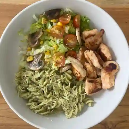 Bowl Pasta Pesto, Pollo