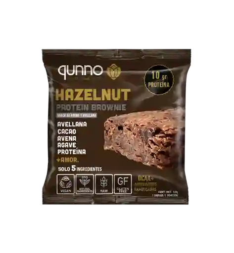 Qunno Brownie de Proteína Hazelnut