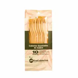 Eco Cubiertos Desechables de Madera