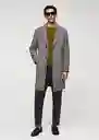 Abrigo Olan Negro Talla XL Hombre Mango