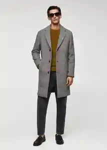 Abrigo Olan Negro Talla XL Hombre Mango