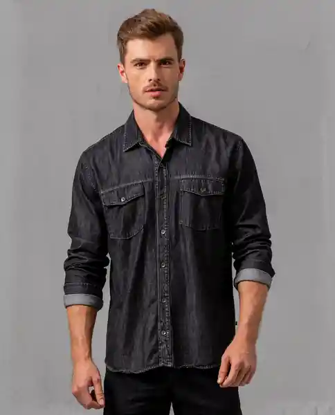 Camisa Hombre Negro Talla M 194007Q Rifle