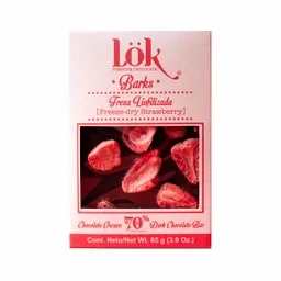 Lok Barks 70% Chocolate Fresa Liofilizada