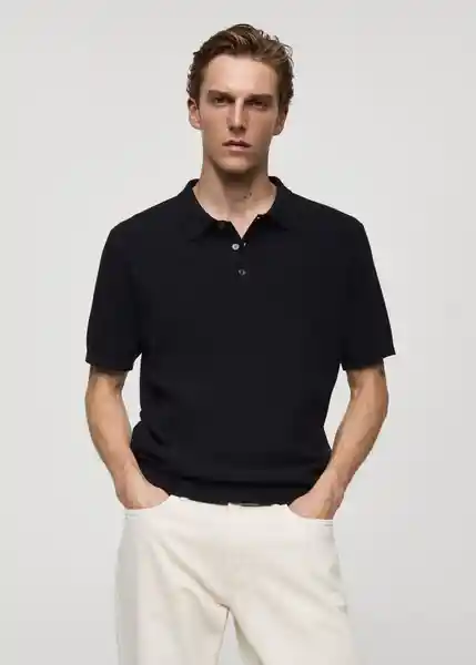 Polo Galaxia Navy Talla M Hombre Mango