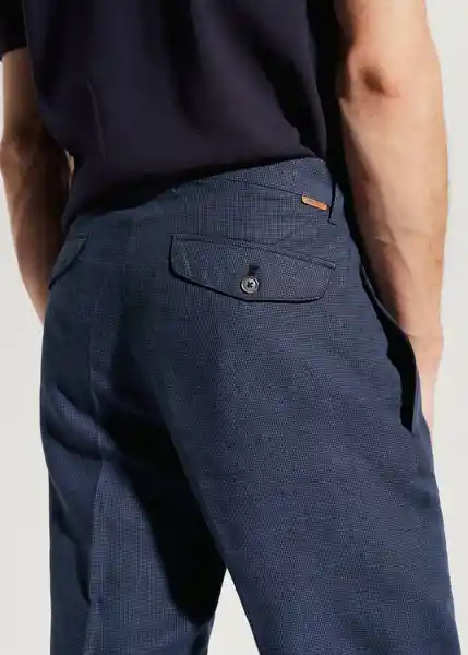 Pantalón Cid Navy Talla 40 Hombre Mango