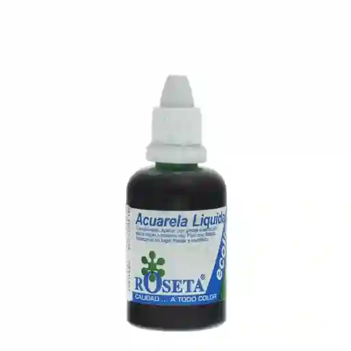Roseta Acuarela Líquida Verde Hierba