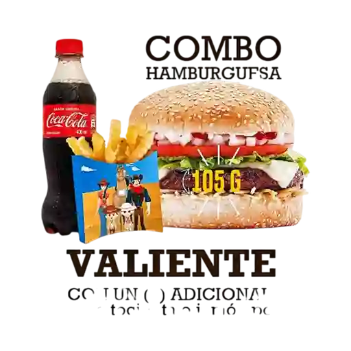 Combo Hamburguesa Valiente 105 G