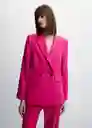 Blazer Americana Tempo Fucsia Talla 18 Mujer Mango