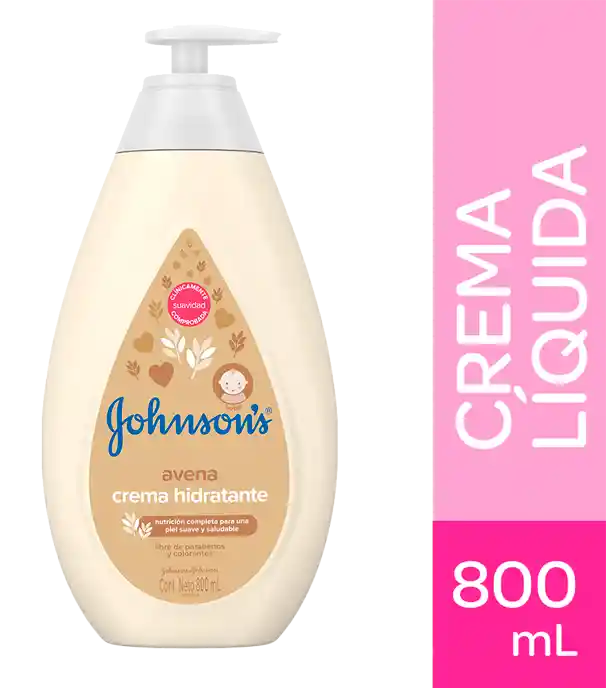 Johnsons Baby Crema Líquida Johnson´S Baby Avena X 800 Ml