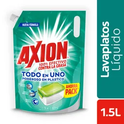 Lavaplatos Líquido Axion Complete Bolsa 1.5 L