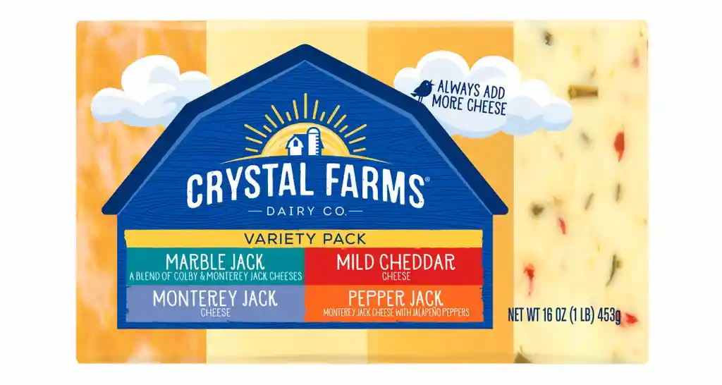 Crystal Farms Pack Variedad de Quesos