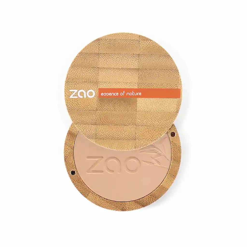 ZAO Maquillaje Bamboo Compact Powder 303 Brown Beige