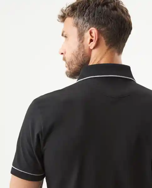 Camiseta Details Contrats Polo Negro Noche T L Chevignon