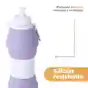 Vaso Plástico Plegable de Silicona Púrpura 600 mL Serie Miniso