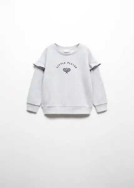 Sudadera Little Gris Medio Vigore Talla 72 Niña Mango