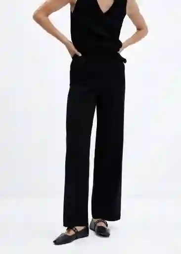 Pantalón Sophie-W Negro Talla S Mujer Mango