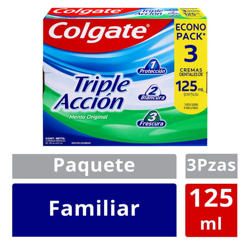 Colgate Crema Dental Triple Acción 125 ml