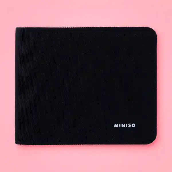 Billetera Casual Negro Miniso