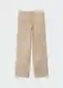 Jeans Kyomi Beige Talla 42 Mujer Mango