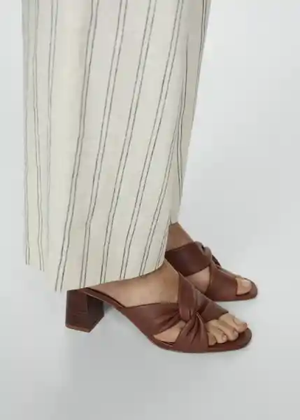 Sandalias Kuma Cuero Talla 37 Mujer Mango