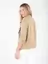 Chaqueta Cuello de Solapa Beige Camuflaje Medio Talla L Naf Naf