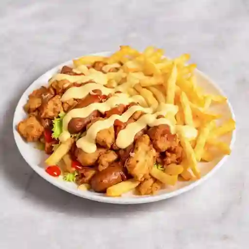 Salchipapa super ranchera