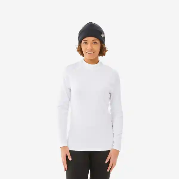 Wedze Camiseta Termica de Esquí Mujer BLanco Talla S BL 500