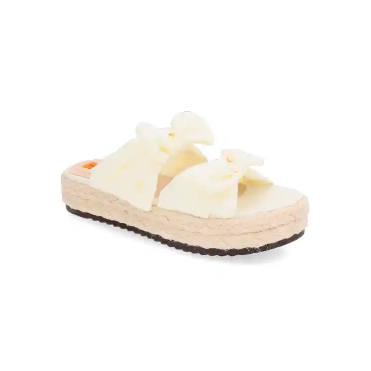 Sandalias Spadrilla Asia Color Beige Talla 34