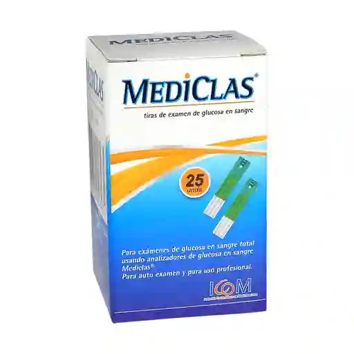 Mediclas Tira Reactiva Glucómetro