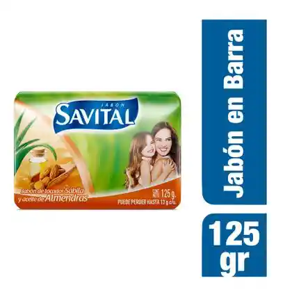 Savital Jabón de Tocador Sábila y Aceite de Almendras en Barra
