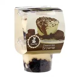 Smart Chef Postre Cheesecake con Brownie a Base de Leche