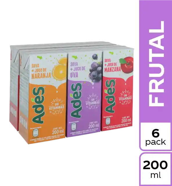 Ades Bebida de Soya Sabores Surtido