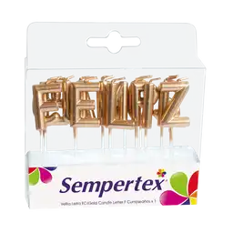 Sempertex Velita de Letras Feliz Cumpleaños Color Dorado