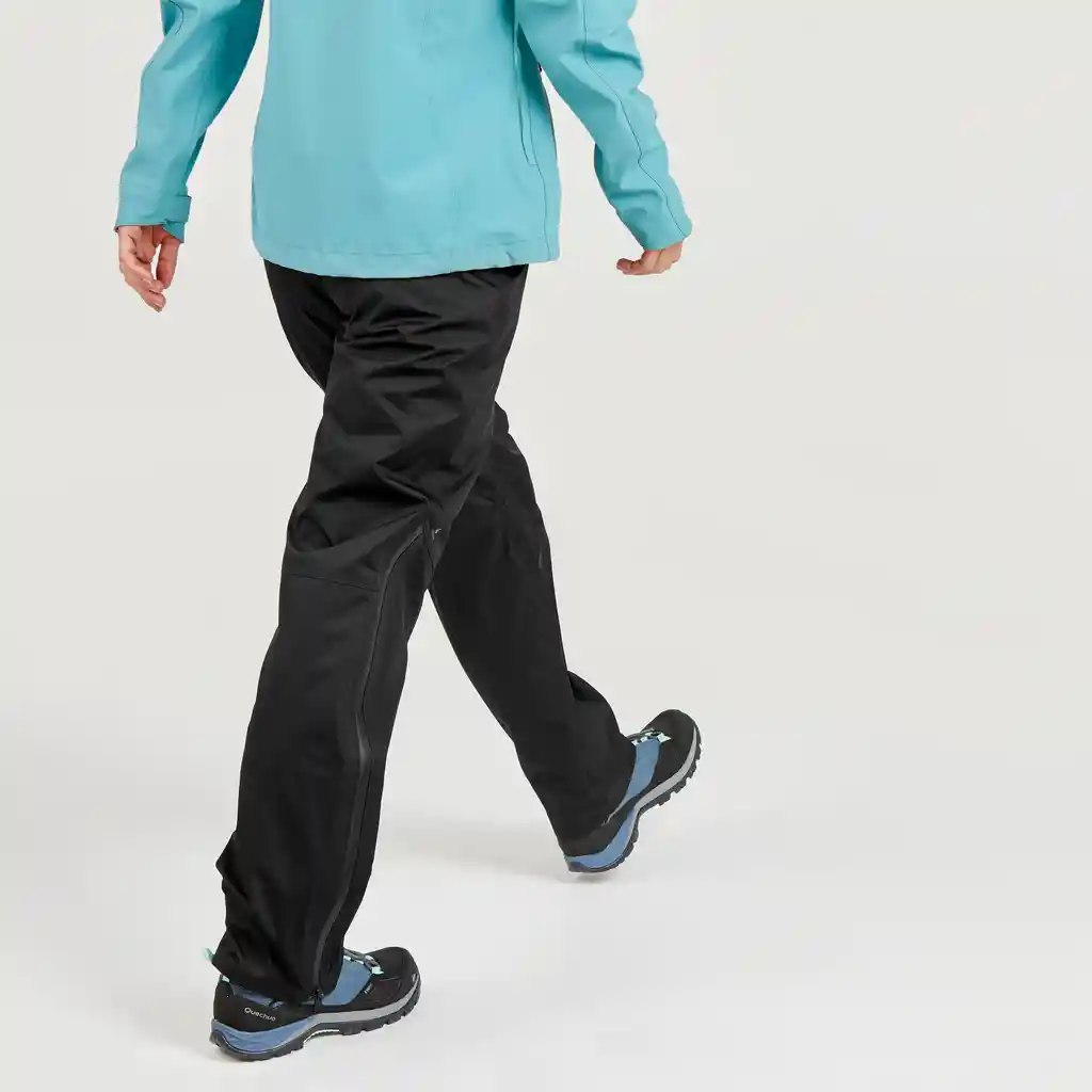 Sobrepantalón Impermeable de Senderismo Para Mujer Mh500 Quechua Negro