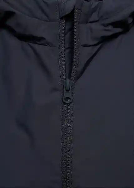 Abrigo Anorak Enzo Navy Talla 06 Niños Mango