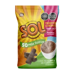 Sol Chocolate Pastilla Menos Azúcar Paqueton