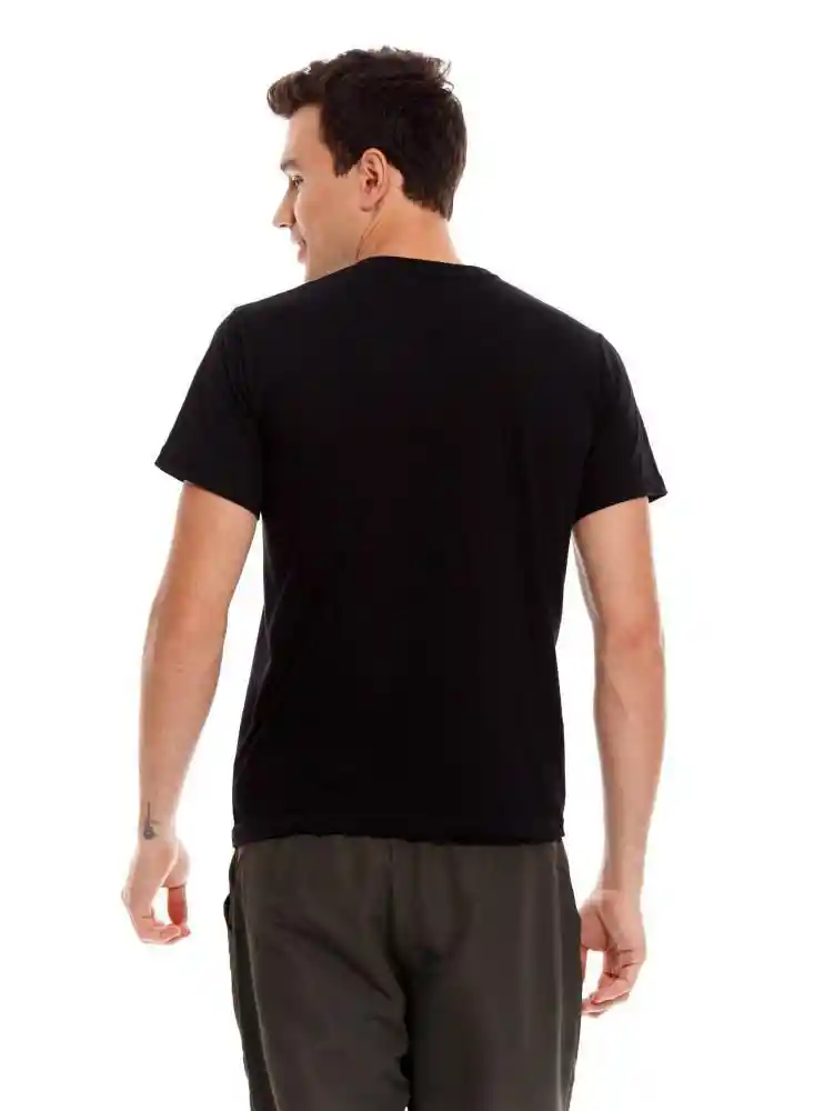 Bronzini Camiseta Deportiva para Hombre Color Negro